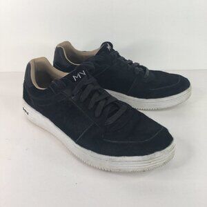 Mark Nason Black Leather Low Top Lace Up Sneakers Size 9.5